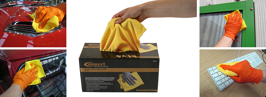 Super-versatile multipurpose microfibre cleaning cloths 