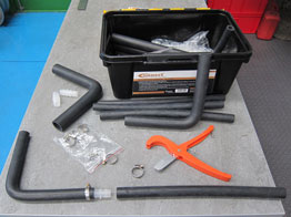 Vehicle heater hose and coolant hose repair kit