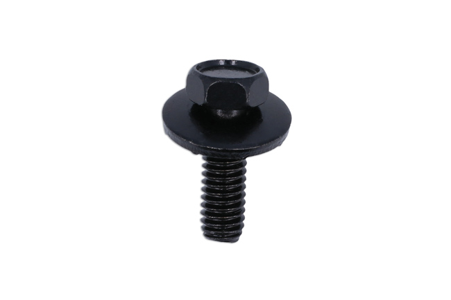 Connect 30056 Black Hexagon Head Body Screw With Washer 5pc