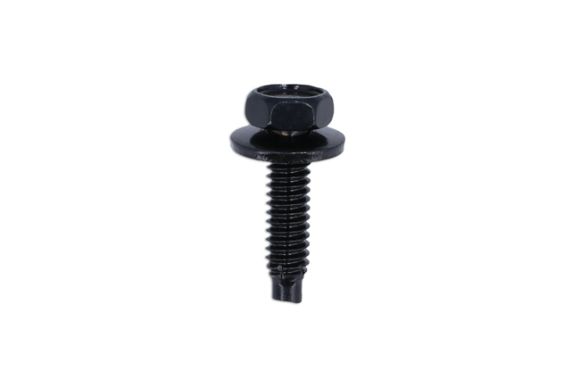 Connect 30058 Black Hexagon Head Body Screw With Washer 5pc