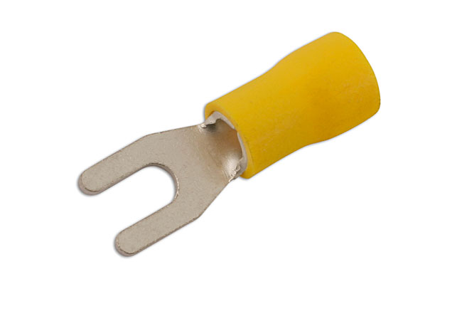 Laser Tools 30224 Yellow Fork Terminal 4.0mm 100pc