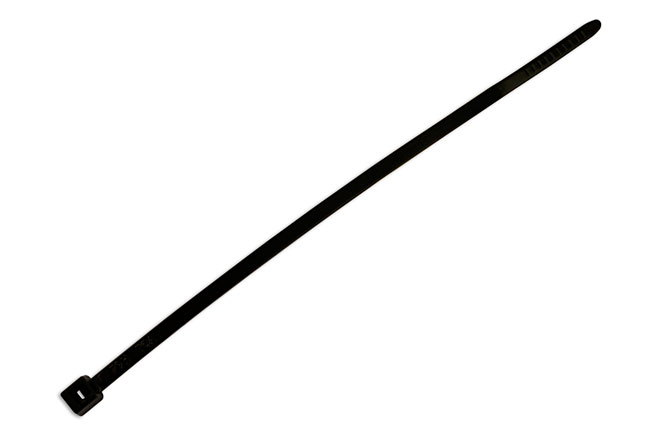 Laser Tools 30260 Hellermann Black Cable Tie 100mm x 2.5mm T18R 100pc