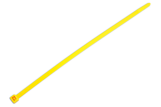 Laser Tools 30297 Hellermann Yellow Cable Tie 200mm x 4.6mm 100pc