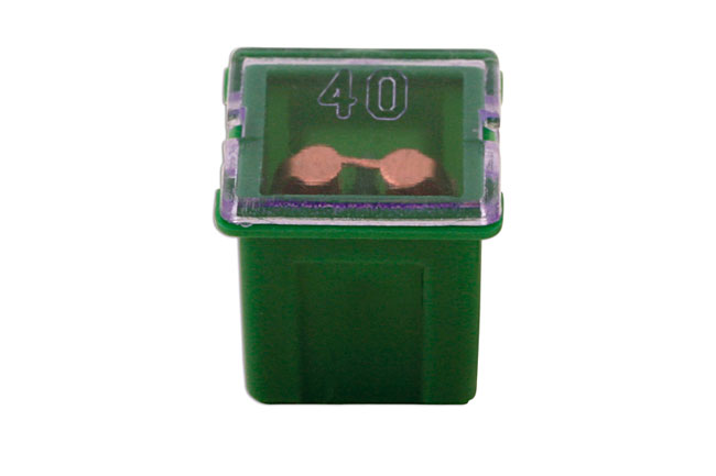 Laser Tools 30485 J-Type Cartridge Low Profile Fuses 40A, Green 10pc