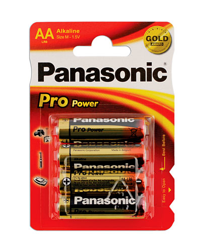 Laser Tools 30653 Panasonic Pro Power AA Battery 4pc x 12