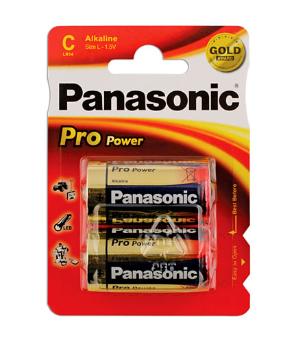 Laser Tools 30654 Panasonic Pro Power C Cell Battery 2pc x 12