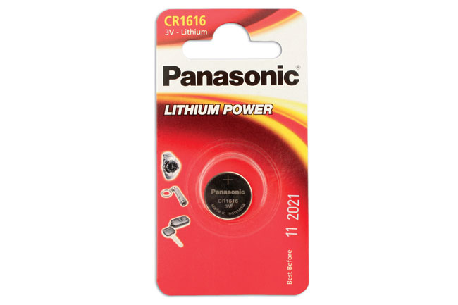Laser Tools 30659 Panasonic Coin Cell Battery CR1616 3V 1pc x 12