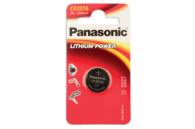 Laser Tools 30661 Panasonic Coin Cell Battery CR2016 3V 1pc x 12
