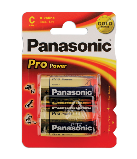 Laser Tools 30666 Panasonic Pro Power Size C Battery 2pc