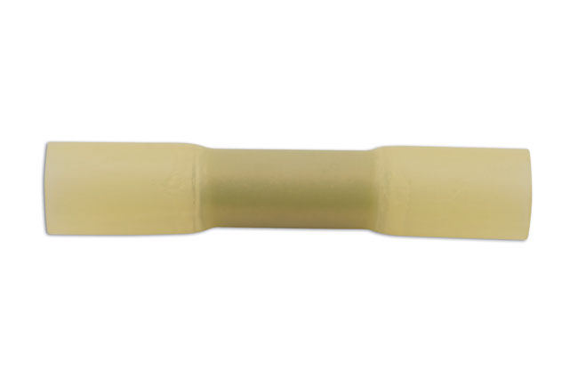 Connect 30688 Yellow Heat Shrink Mini Butt Connector 25pc