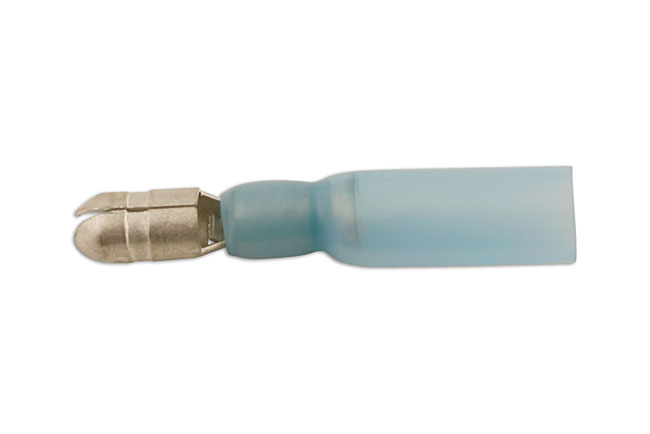 Laser Tools 30700 Blue Heat Shrink Male Bullet Terminal 25pc