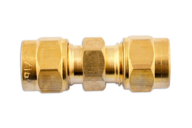 Laser Tools 31181 Brass Straight Coupling 3/8" 10pc