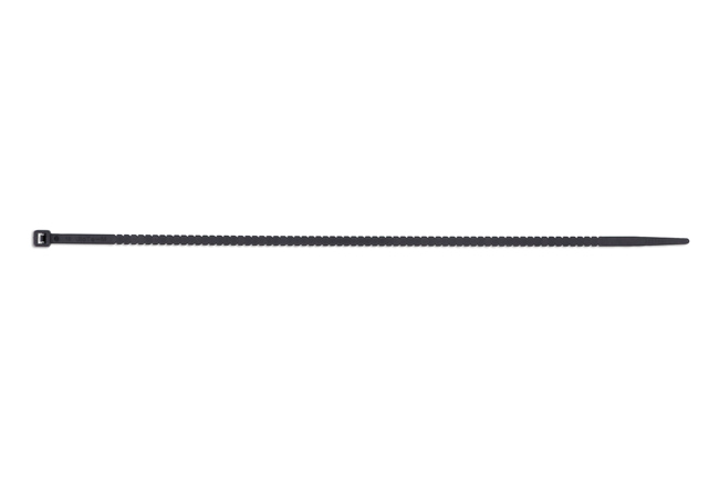 Connect 31808 Black Twist-to-Break Cable Tie 300mm x 4.6mm 50pc