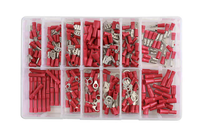 Laser Tools 31850 Assorted Red Terminals Box 260pc