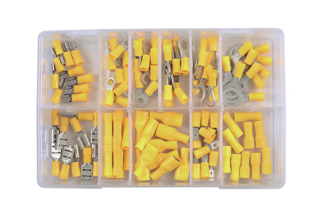 Laser Tools 31852 Assorted Yellow Terminals Box 110pc