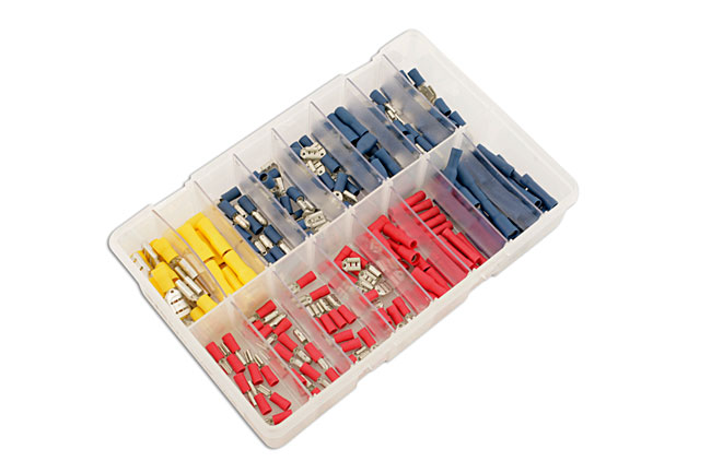 Laser Tools 31853 Assorted Push-On Terminals Box 200pc