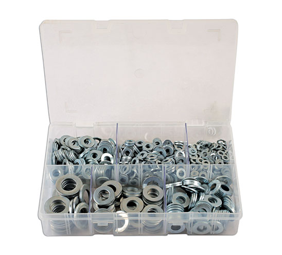 Laser Tools 31862 Assorted Form A Flat Washers Box 800pc