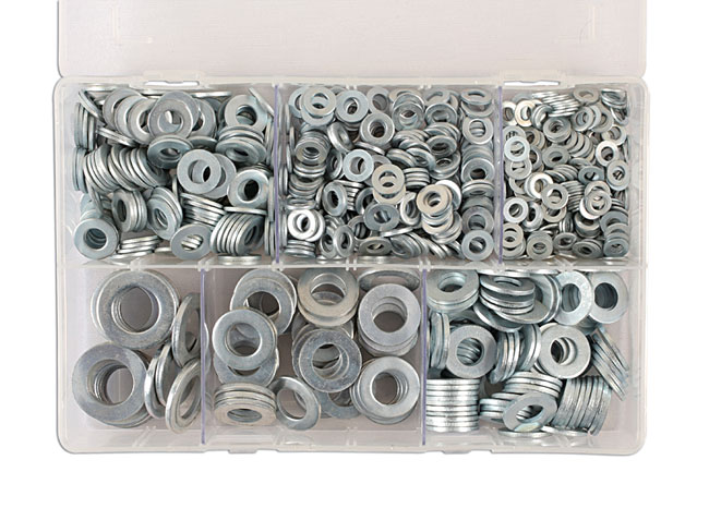 Laser Tools 31862 Assorted Form A Flat Washers Box 800pc