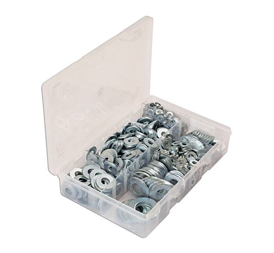 Laser Tools 31863 Assorted Form C Flat Washers Box 800pc