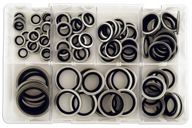 Laser Tools 31874 Assorted Imperial Bonded Seal Washers (Dowty) 100pc