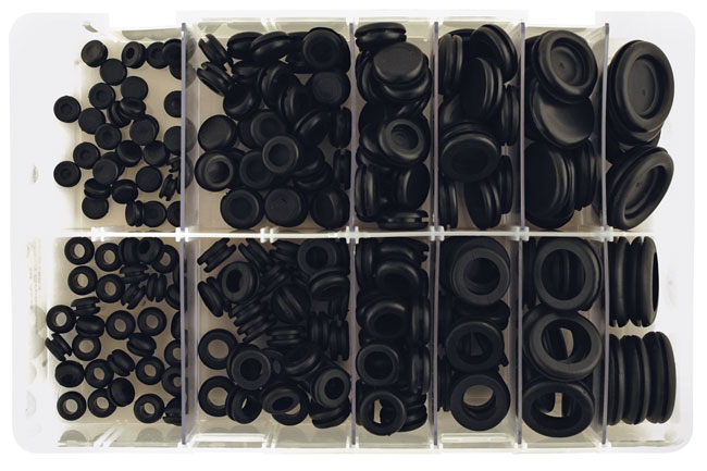 Laser Tools 31883 Assorted Wiring & Blanking Grommets Box 240pc