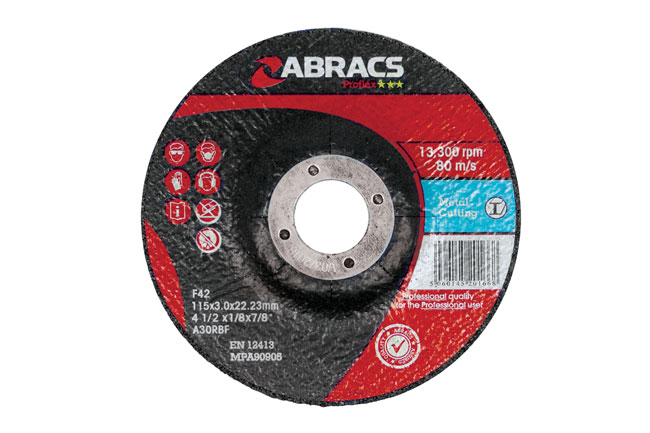 Connect 32062 Abracs 115mm x 3.0mm DPC Cutting Discs 10pc