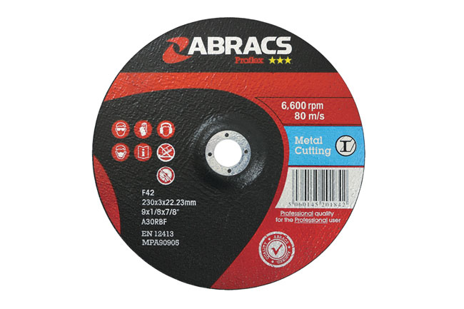 Connect 32063 Abracs 230mm x 3.0mm DPC Cutting Discs 5pc