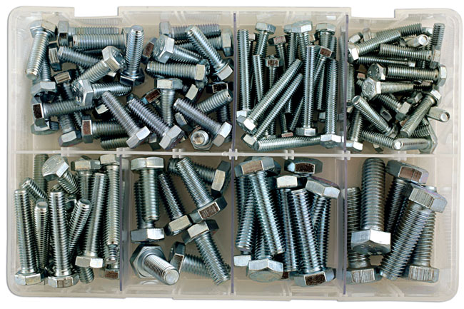 Laser Tools 35014 Assorted Metric Bolts M6 to M12 Box 150pc