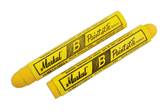 Laser Tools 35100 Tyre Marker Pens-Yellow 12pc