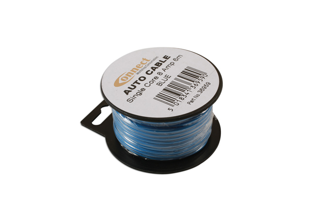 Laser Tools 36959 Blue Single Core Auto Cable 14/0.30 6m