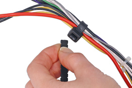 Connect 31807 Black Twist-to-Break Cable Tie 200mm x 4.6mm 50pc