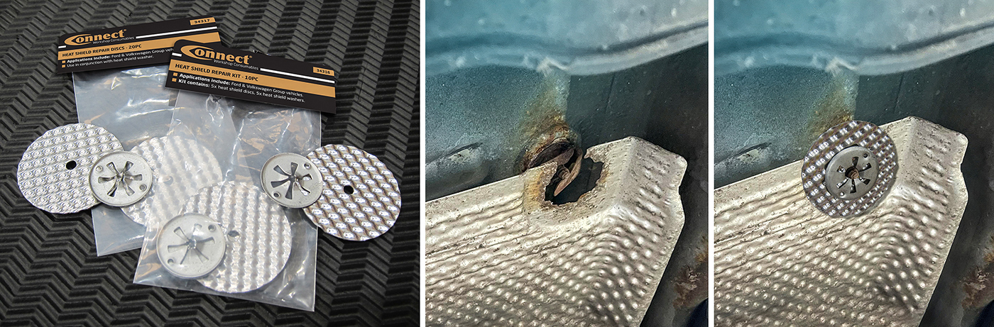 Connect Workshop Consumables unveils their new Heat Shield Repair Kit – stop rattles, extend shield life