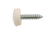 30633 Number Plate Security Screws 6 x 20mm White Cap 100pc