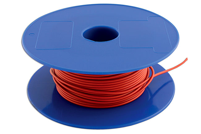 Laser Tools 30006 Red Single Core Auto Cable 14/0.30 50m