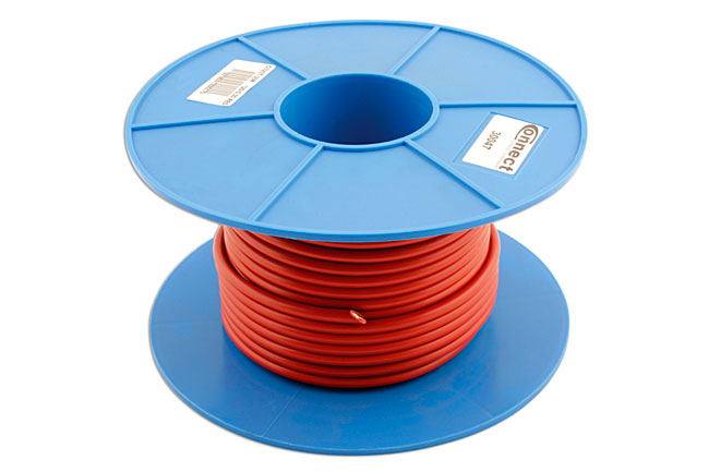 Laser Tools 30047 Red Single Core Auto Cable  120/0.30 30m