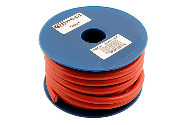 Laser Tools 30061 Red Battery Starter Cable  37/0.90 10m
