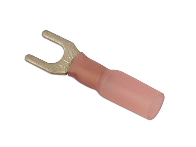 Laser Tools 30163 Red Heat Shrink Fork 4.0mm 25pc