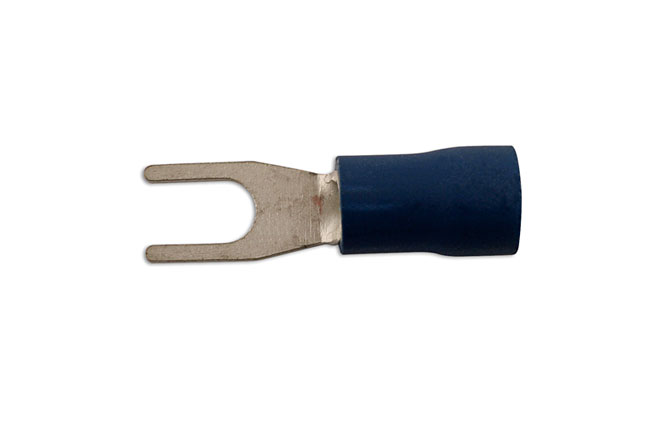 30190 Blue Fork Terminal 3.7mm 100pc