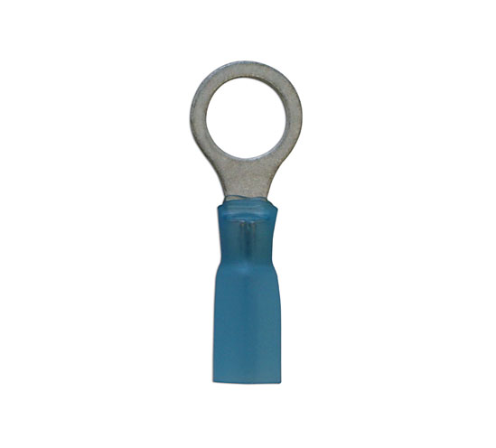 30198 Blue Heat Shrink Ring Terminal 8.4mm 25pc