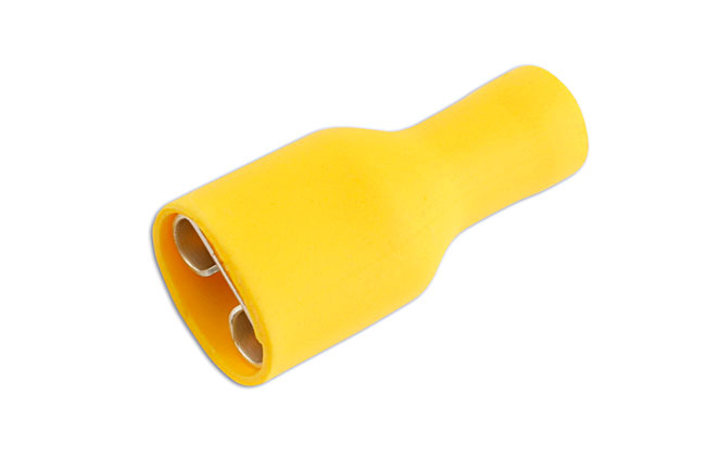Laser Tools 30213 Yellow Female Fully Ins. Push-On 9.5mm 100pc