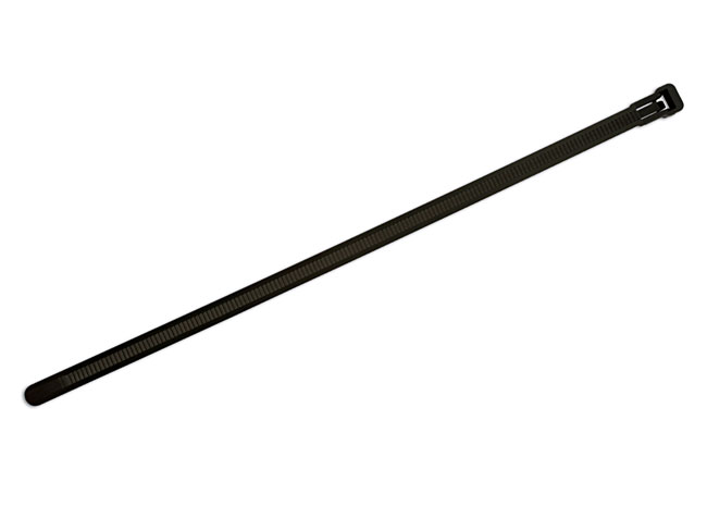 30301 Releasable Black Cable Tie 250mm x 7.5mm 100pc