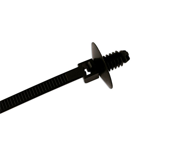 Laser Tools 30302 Fir Tree Mounting Black Cable Tie 165mm x 5.0mm 100pc
