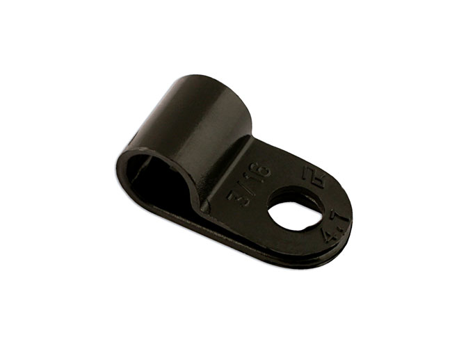 30353 Black Nylon P-Clip 12.0mm 100pc