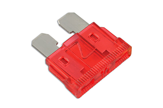 Laser Tools 30415 Auto Blade Fuses 10A, Red 50pc