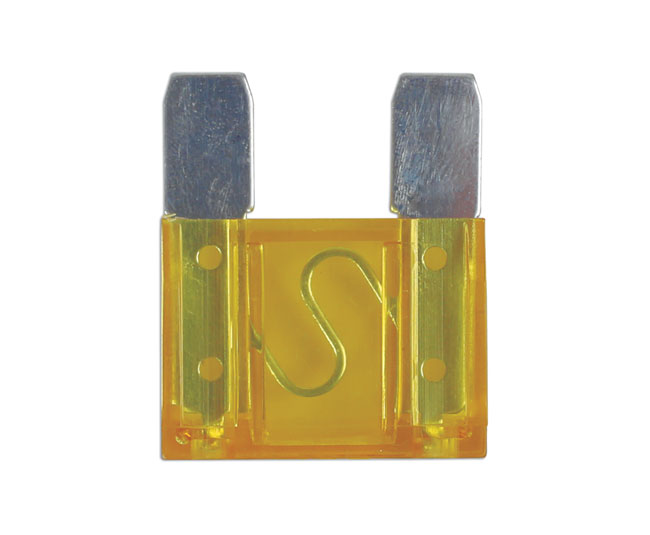 30445 Maxi Blade Fuses 20A, Yellow 10pc