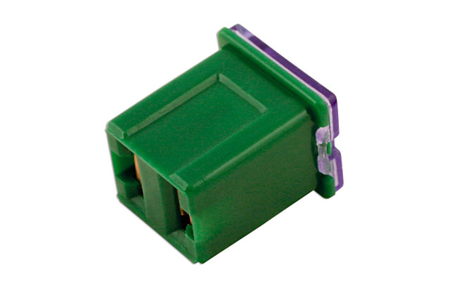 Laser Tools 30485 J-Type Cartridge Low Profile Fuses 40A, Green 10pc