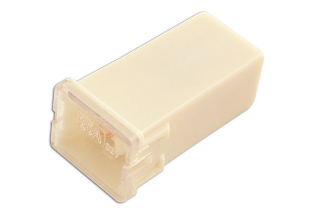 Laser Tools 30489 J-Type Cartridge Fuses 25A, Natural 10pc
