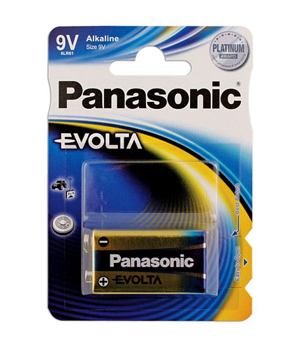 30649 Pansonic Evolta PP3 9V Battery 1pc x 12