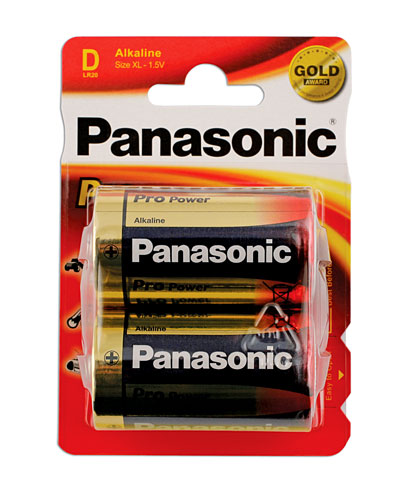 30655 Panasonic Pro Power D Cell Battery 2pc x 12