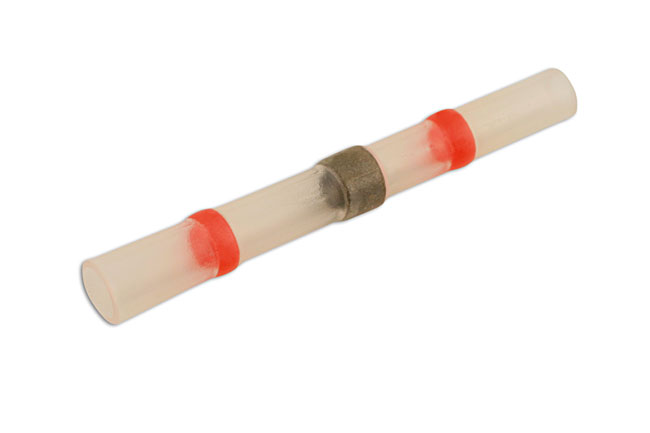 Laser Tools 30692 Red Solder Type Heat Shrink Butt Connector 25pc